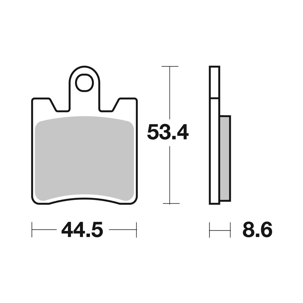 Plaquettes de frein BREMBO route métal fritté - 07YA09SA