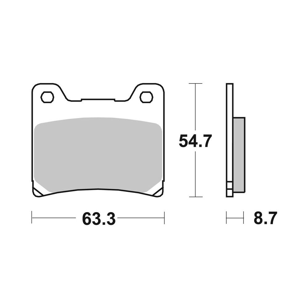 Plaquettes de frein BREMBO route carbone céramique - 07YA1107