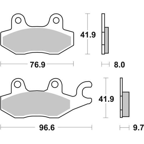 Plaquettes de frein BREMBO route carbone céramique - 07YA2008