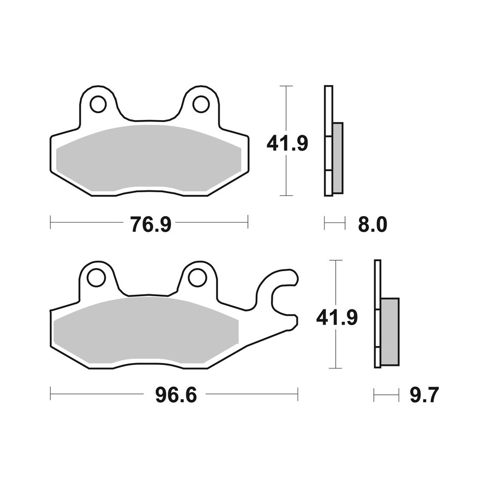Plaquettes de frein BREMBO route métal fritté - 07YA20SP