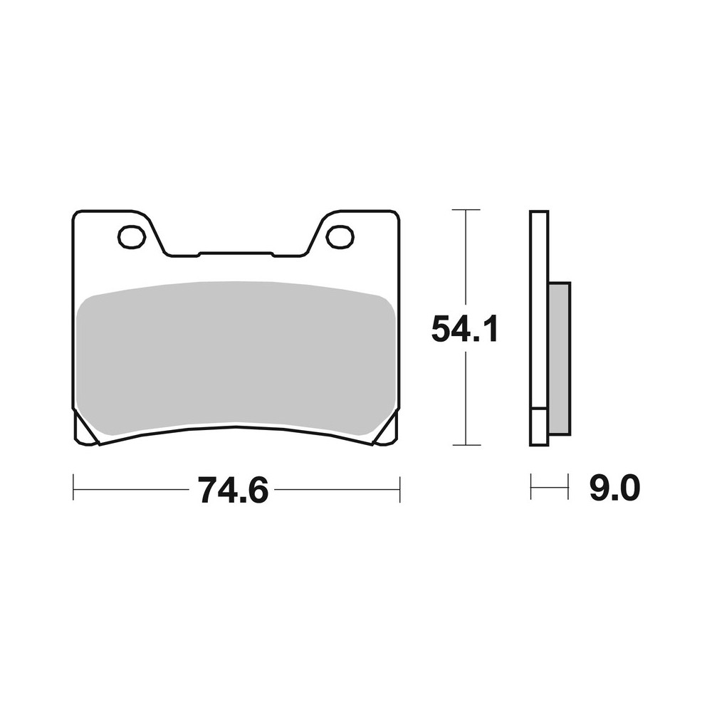 Plaquettes de frein BREMBO route carbone céramique - 07YA2409