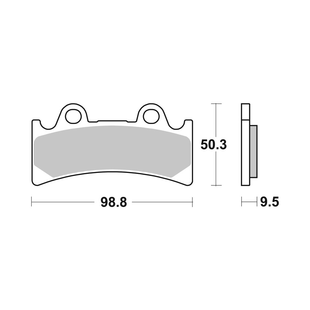 Plaquettes de frein BREMBO route métal fritté - 07YA32SA