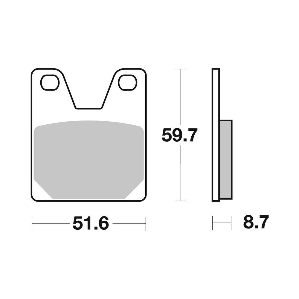 Plaquettes de frein BREMBO route métal fritté - 07YA38SP
