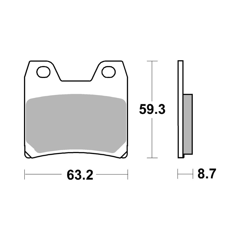 Plaquettes de frein BREMBO route métal fritté - 07YA40SP