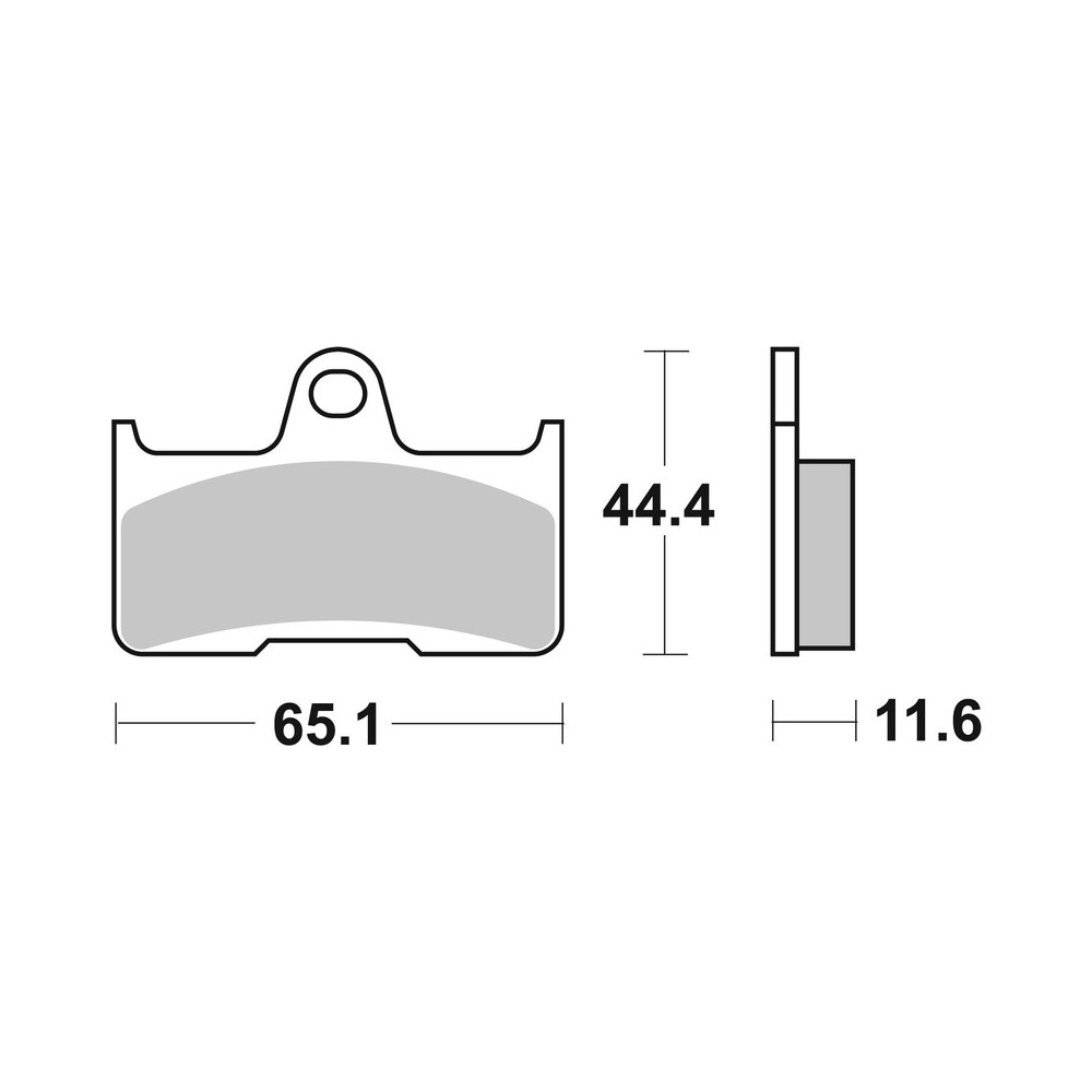 Plaquettes de frein BREMBO Off-Road métal fritté - 07YA45SD