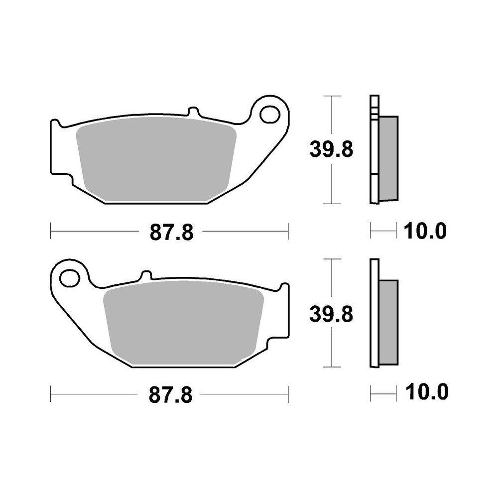 Plaquettes de frein BREMBO Off-Road métal fritté - 07HO61SD