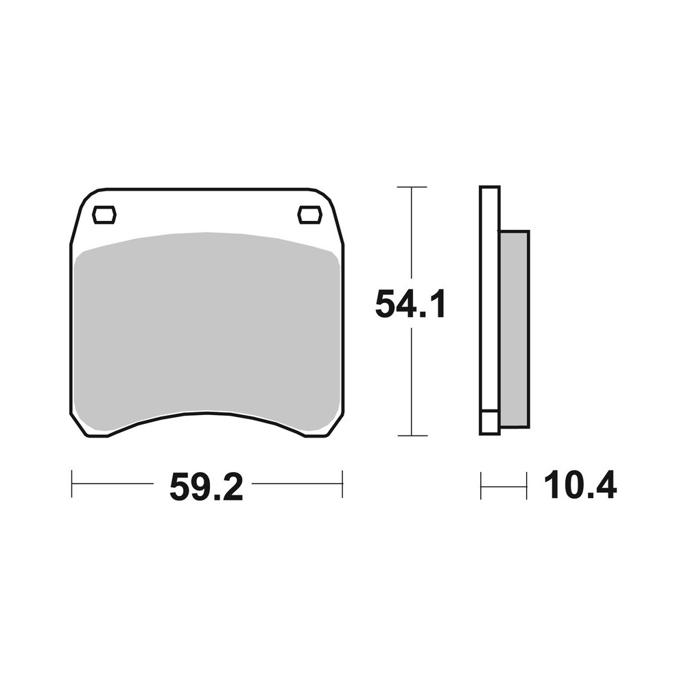 Plaquettes de frein BREMBO route carbone céramique - 07GR6610
