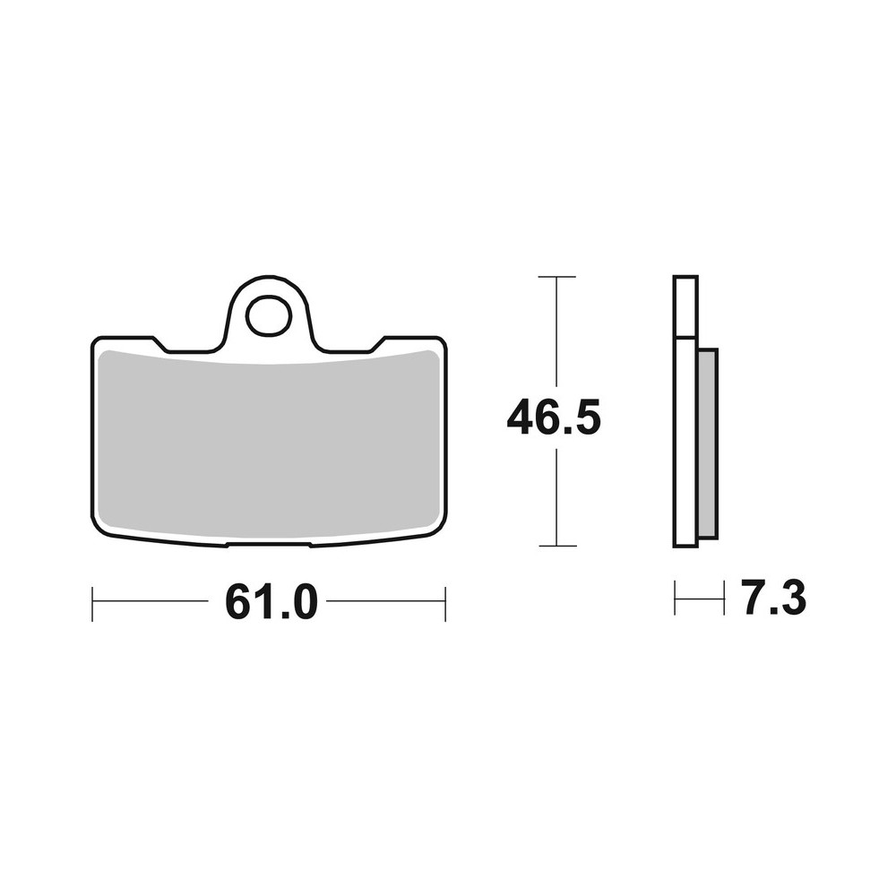 Plaquettes de frein BREMBO route métal fritté - 07HD19SA
