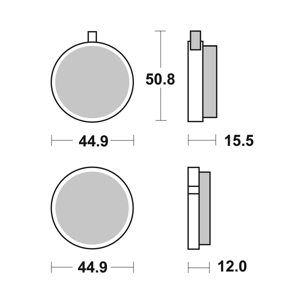 Plaquettes de frein BREMBO route carbone céramique - 07YA0113