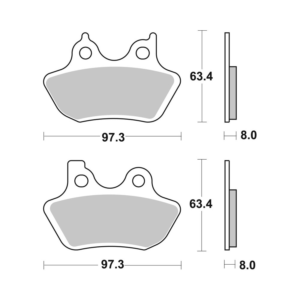 Plaquettes de frein BREMBO carbone céramique - 07HD16CC
