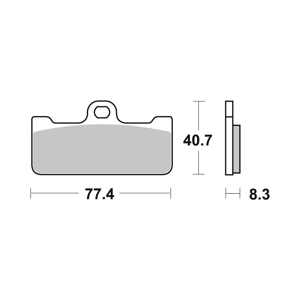 Plaquettes de frein BREMBO route/sport métal fritté - 07BB10SR