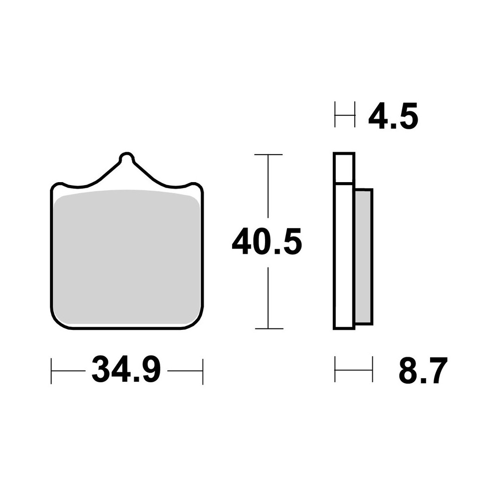 Plaquettes de frein BREMBO route/sport métal fritté - 07BB33SR
