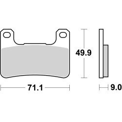 Plaquettes de frein BREMBO...