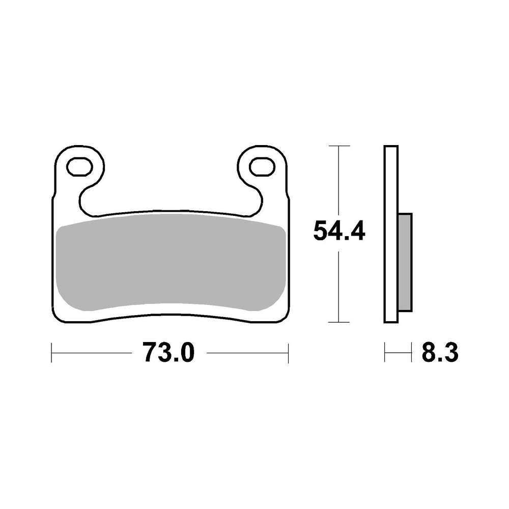 Plaquettes de frein BREMBO route/sport métal fritté - 07GR90SR