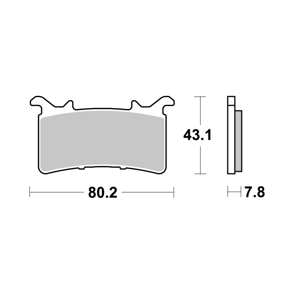 Plaquettes de frein BREMBO carbone céramique - 07GR99RC
