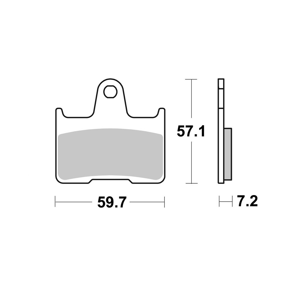 Plaquettes de frein BREMBO métal fritté - 07KS06SP