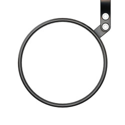 Rétroviseur d'embout de guidon HIGHSIDER smart Circula-S court - noir