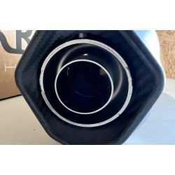 Silencieux Arrow Indy Race EVO Alu Noir sortie Carbone - Yamaha 700 Ténéré