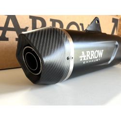 Silencieux Arrow Indy Race EVO Alu Noir sortie Carbone - Yamaha 700 Ténéré