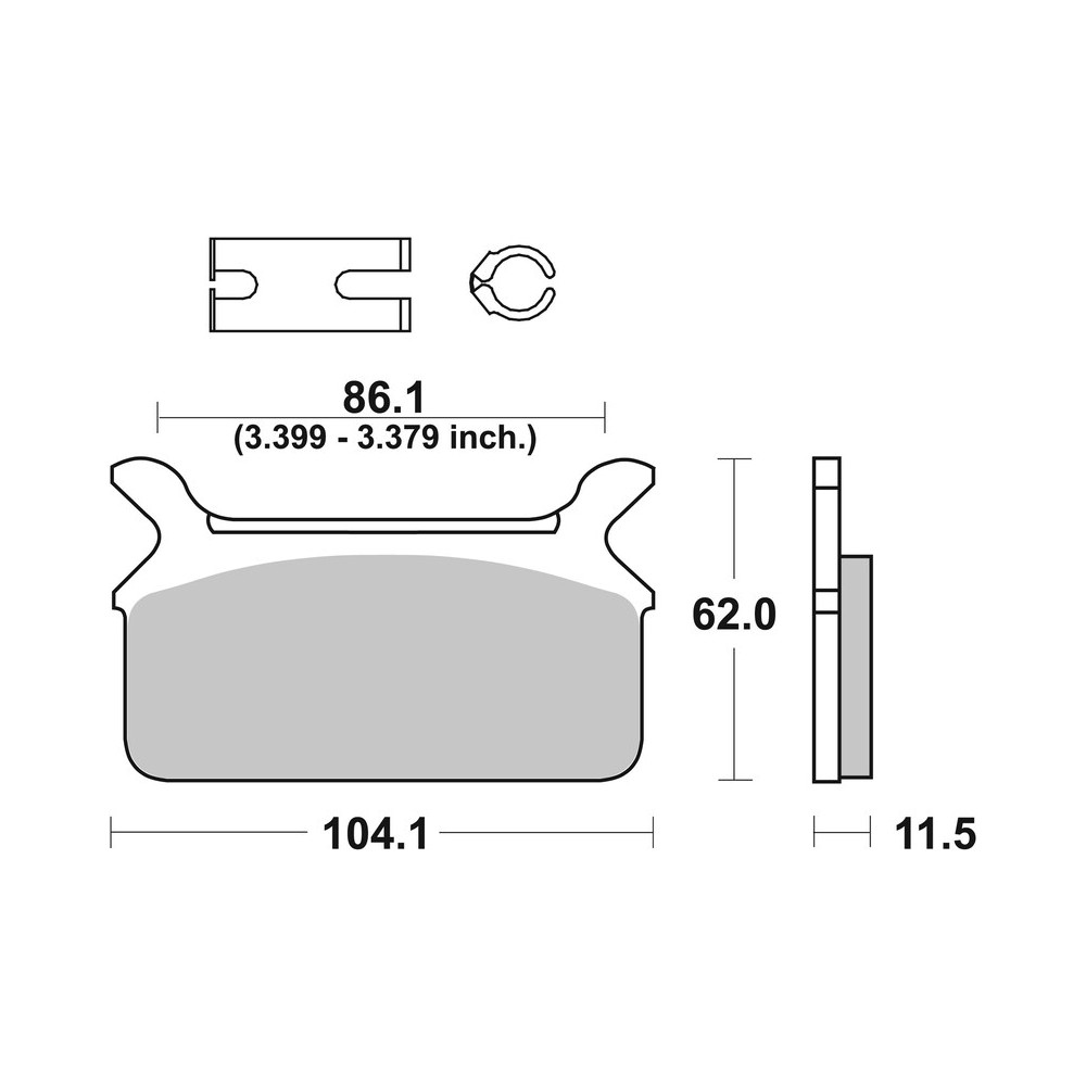 Plaquettes de frein BREMBO route carbone céramique - 07HD0910