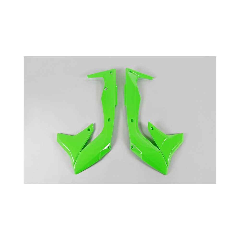 Ouïes de radiateur UFO vert fluo Kawasaki KX450F