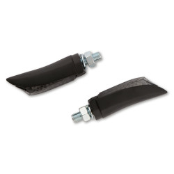 Feux arrière/clignotants LED HIGHSIDER pro - Arc - noir/fumé - homologué E - la paire