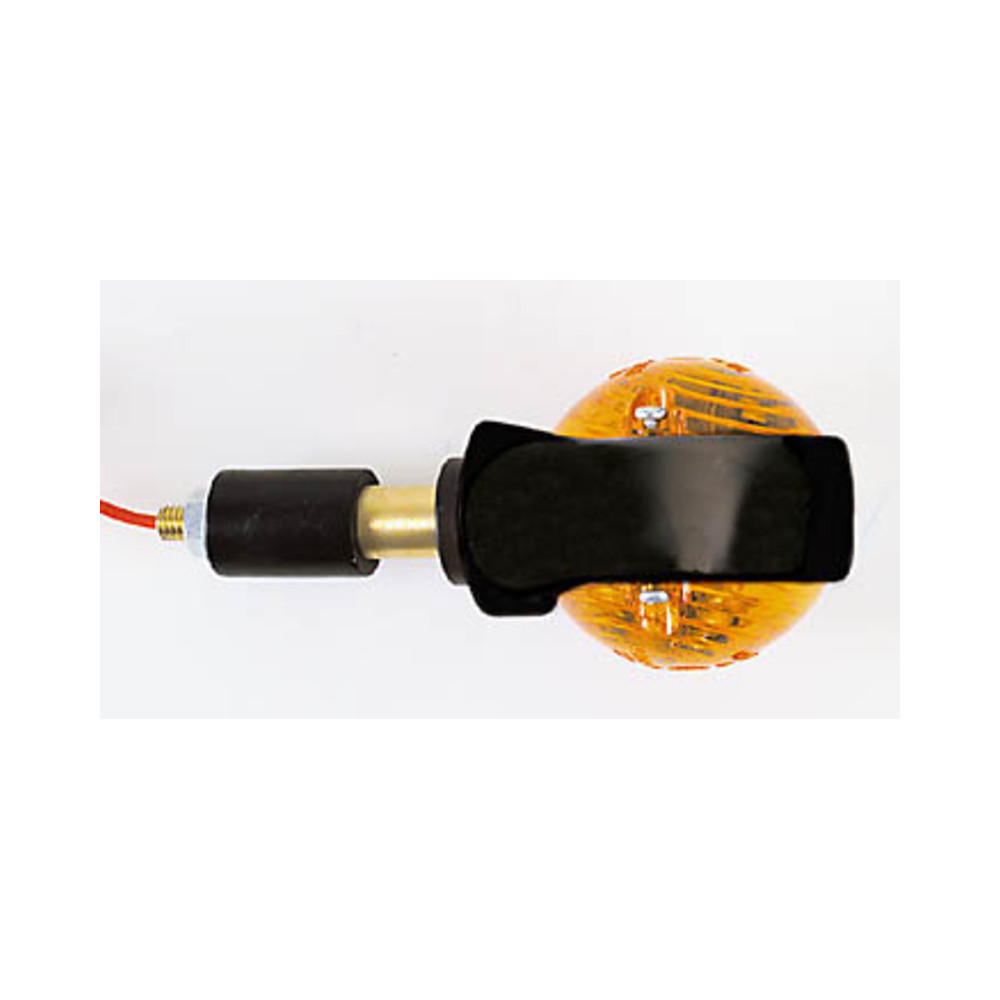 Clignotant de guidon HIGHSIDER smart Ochsenauge homologué - verre orange - la paire