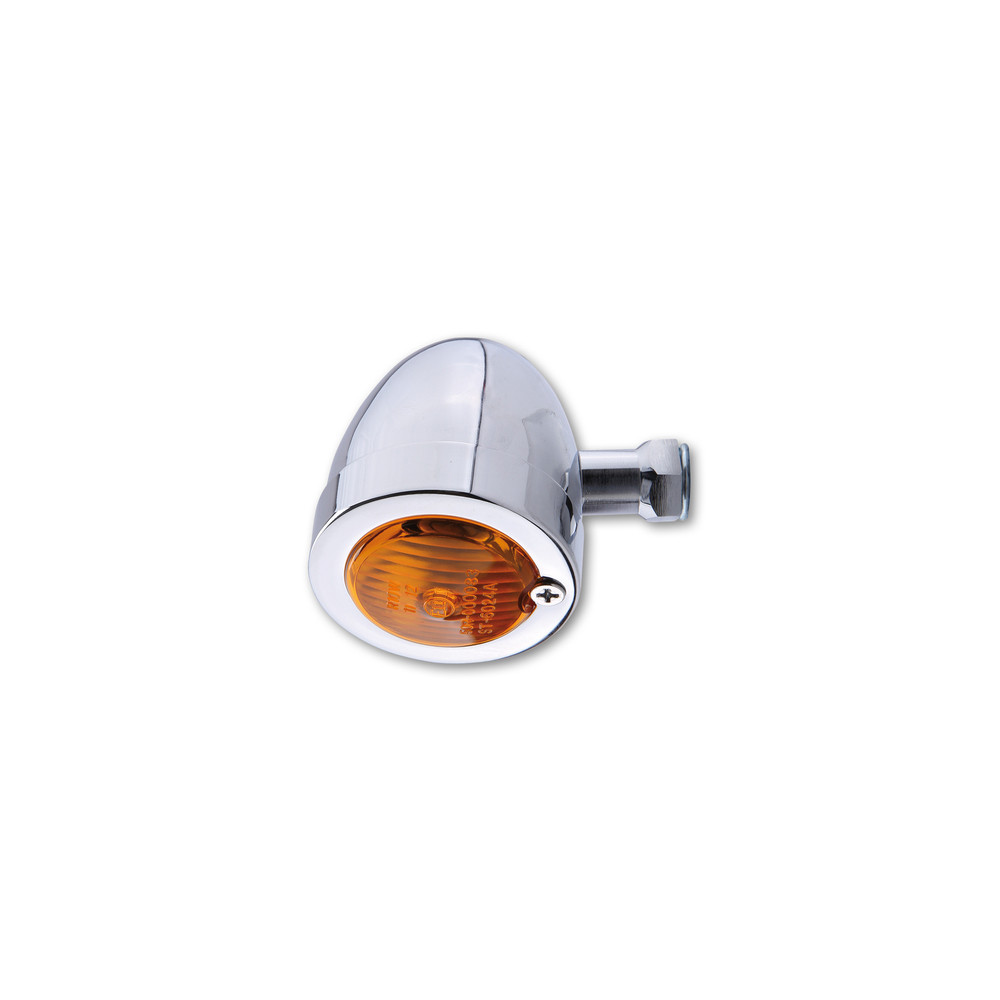 Clignotant HIGHSIDER smart Bullet Flat homologué - verre orange - l'unité