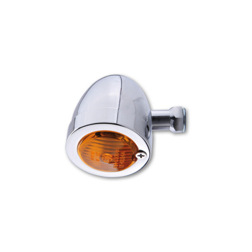 Clignotant HIGHSIDER smart Bullet Flat homologué - verre orange - l'unité