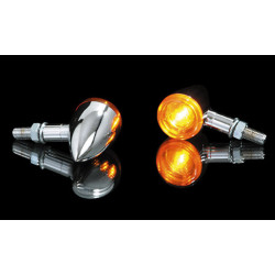 Clignotant HIGHSIDER smart Bullet Light homologué - verre orange - la paire