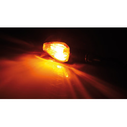 Clignotant HIGHSIDER smart Peak homologué - verre orange - la paire