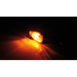 Clignotant HIGHSIDER smart Peak homologué - verre orange - la paire