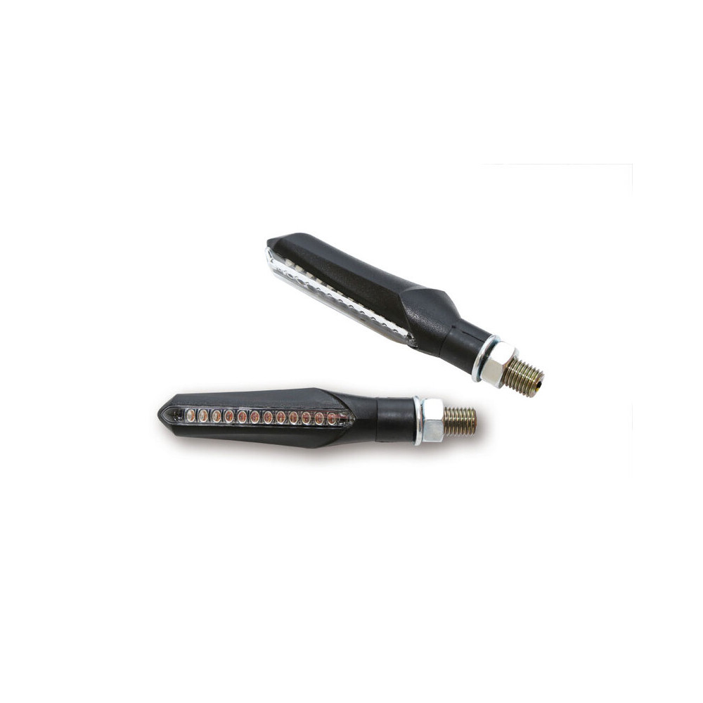 Clignotant séquentiel LED HIGHSIDER smart Run homologué - verre fumé - la paire
