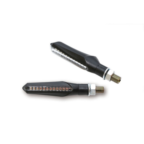 Clignotant séquentiel LED HIGHSIDER smart Run homologué - verre fumé - la paire