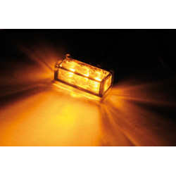 Clignotant LED HIGHSIDER smart Cube-H homologué - verre fumé - la paire