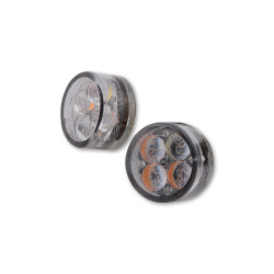 Clignotant/feu de position LED HIGHSIDER smart Module Sixteen 2en1 homologué - verre fumé - la paire
