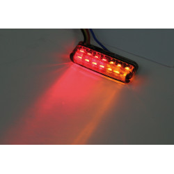 Feu arrière/clignotant LED HIGHSIDER smart Shorty 3en1 homologué - verre fumé - la paire