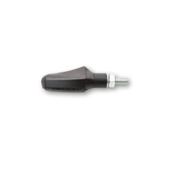 Feu arrière/clignotant LED HIGHSIDER smart Shorty Fin 3en1 homologué - verre fumé - la paire