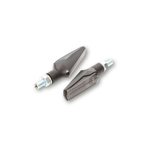 Feu arrière/clignotant LED HIGHSIDER smart Fineline 3en1 homologué - verre fumé - la paire