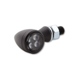 Feu arrière/clignotant LED HIGHSIDER smart Sixteen Bullet 3en1 homologué - verre fumé - la paire