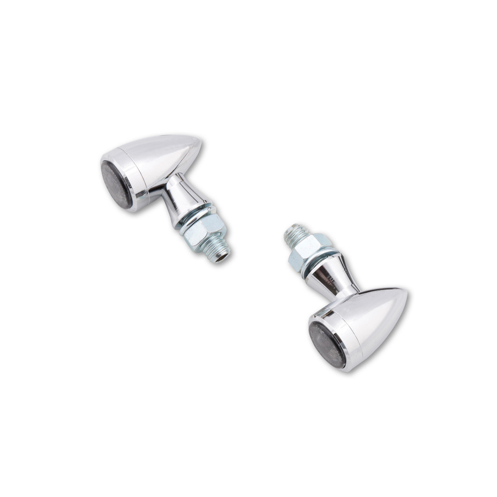 Feu arrière/clignotant LED HIGHSIDER smart Sixteen Bullet 3en1 homologué - verre fumé - la paire
