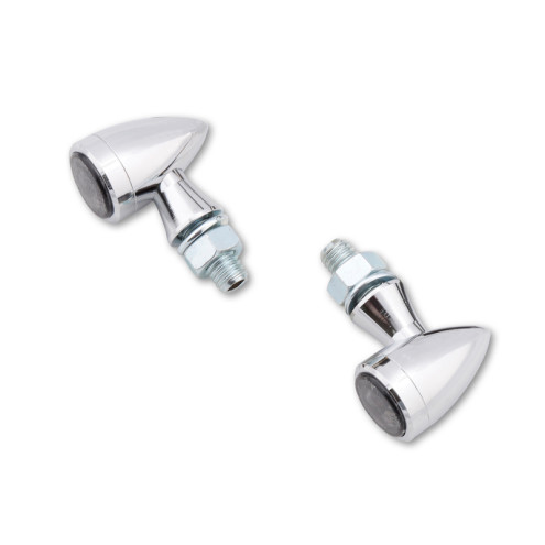 Feu arrière/clignotant LED HIGHSIDER smart Sixteen Bullet 3en1 homologué - verre fumé - la paire