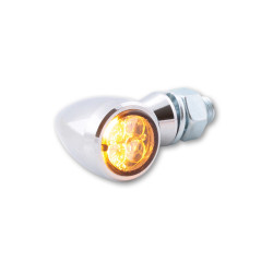 Feu arrière/clignotant LED HIGHSIDER smart Sixteen Bullet 3en1 homologué - verre fumé - la paire