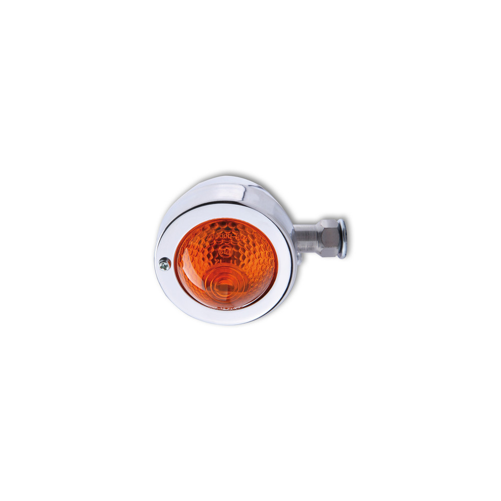 Clignotant HIGHSIDER smart Bullet Pike homologué - verre orange - l'unité