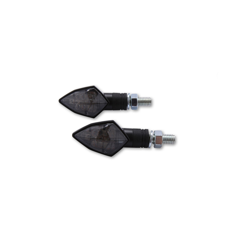 Clignotant LED HIGHSIDER smart Rock homologué - verre fumé - la paire