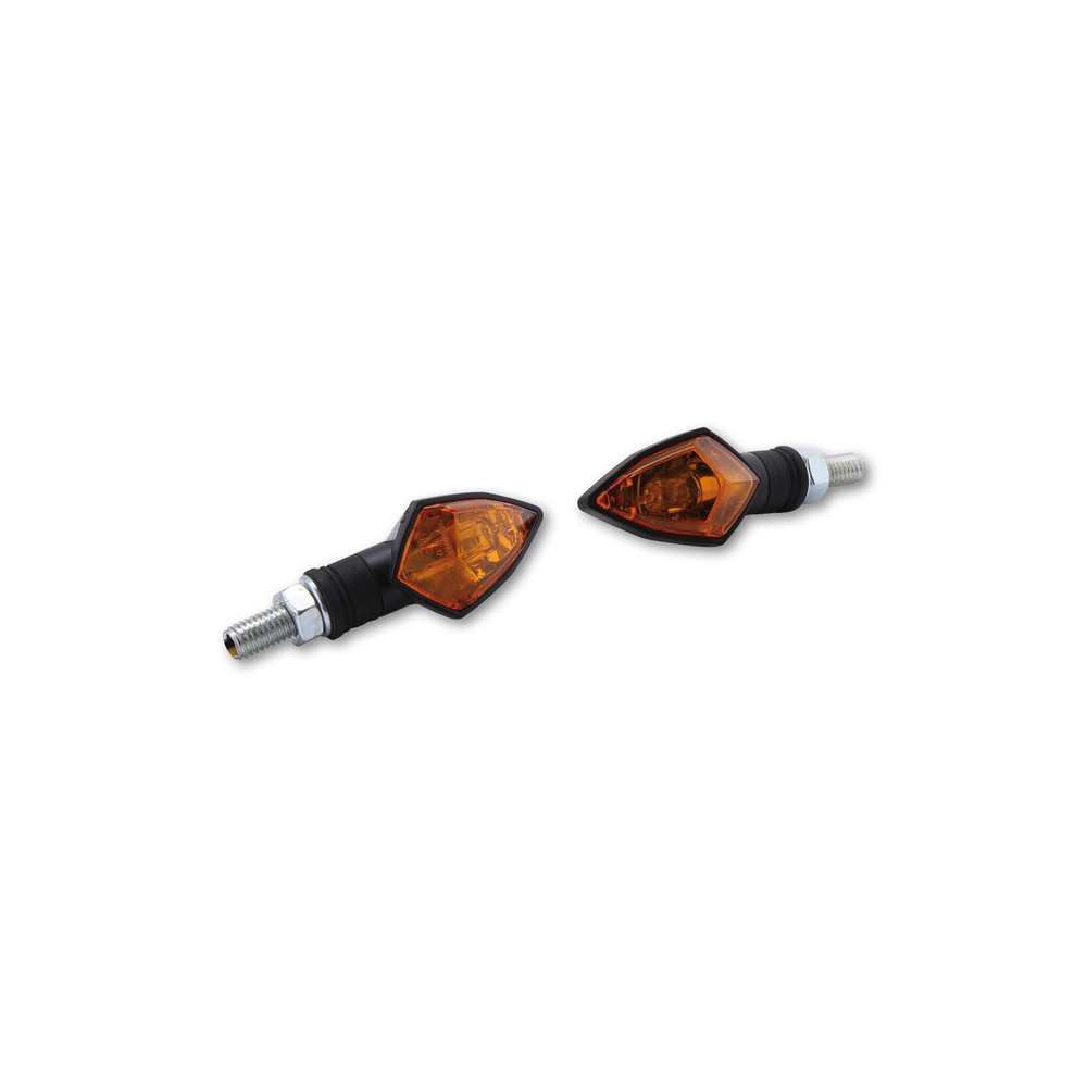 Clignotant HIGHSIDER smart Rock Mini homologué - verre orange - la paire