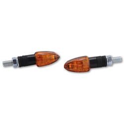 Clignotant HIGHSIDER smart Lizzard homologué - verre orange - la paire