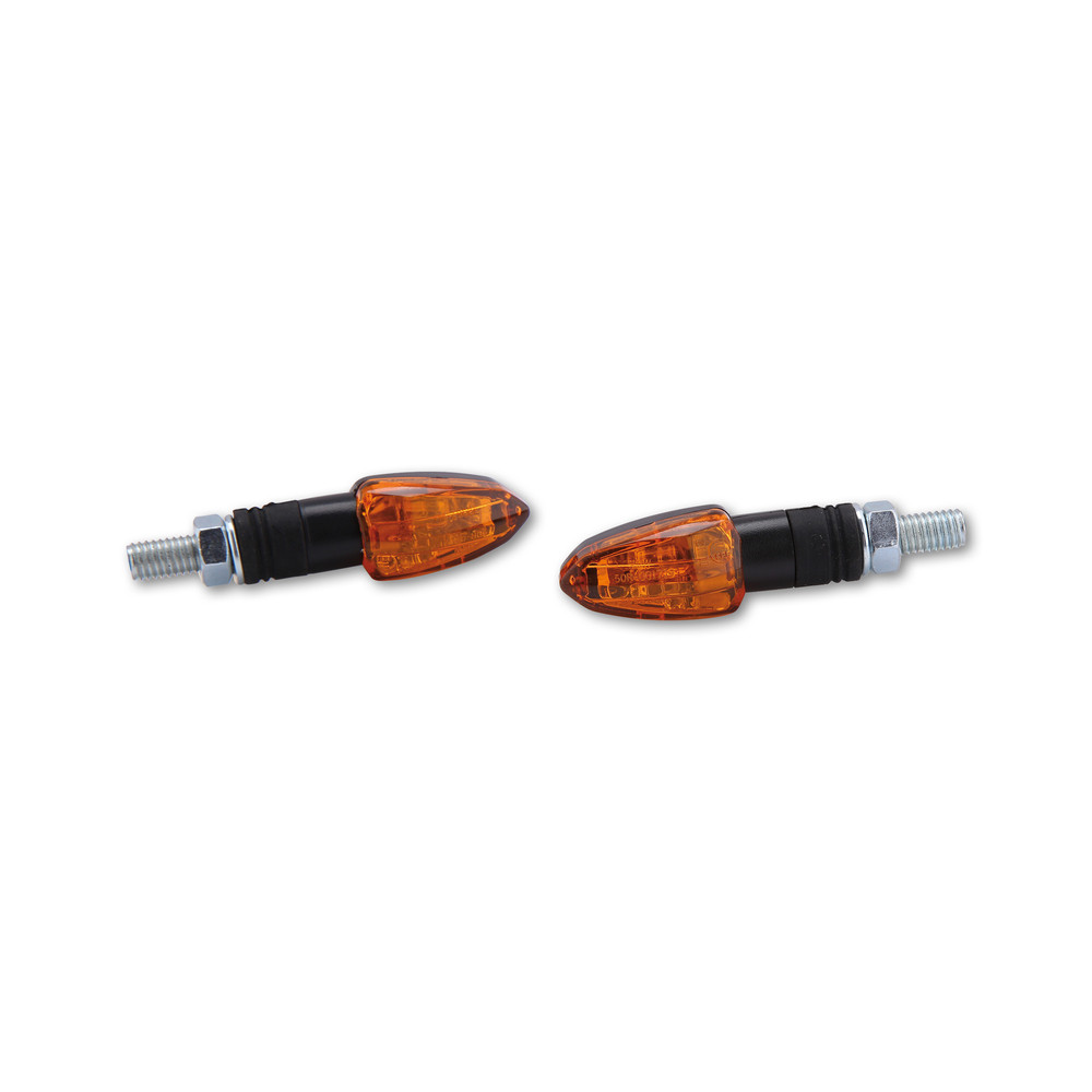 Clignotant HIGHSIDER smart Lizzard homologué - verre orange - la paire