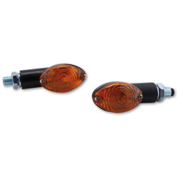 Clignotant HIGHSIDER smart Cateye Mini homologué - verre orange - la paire