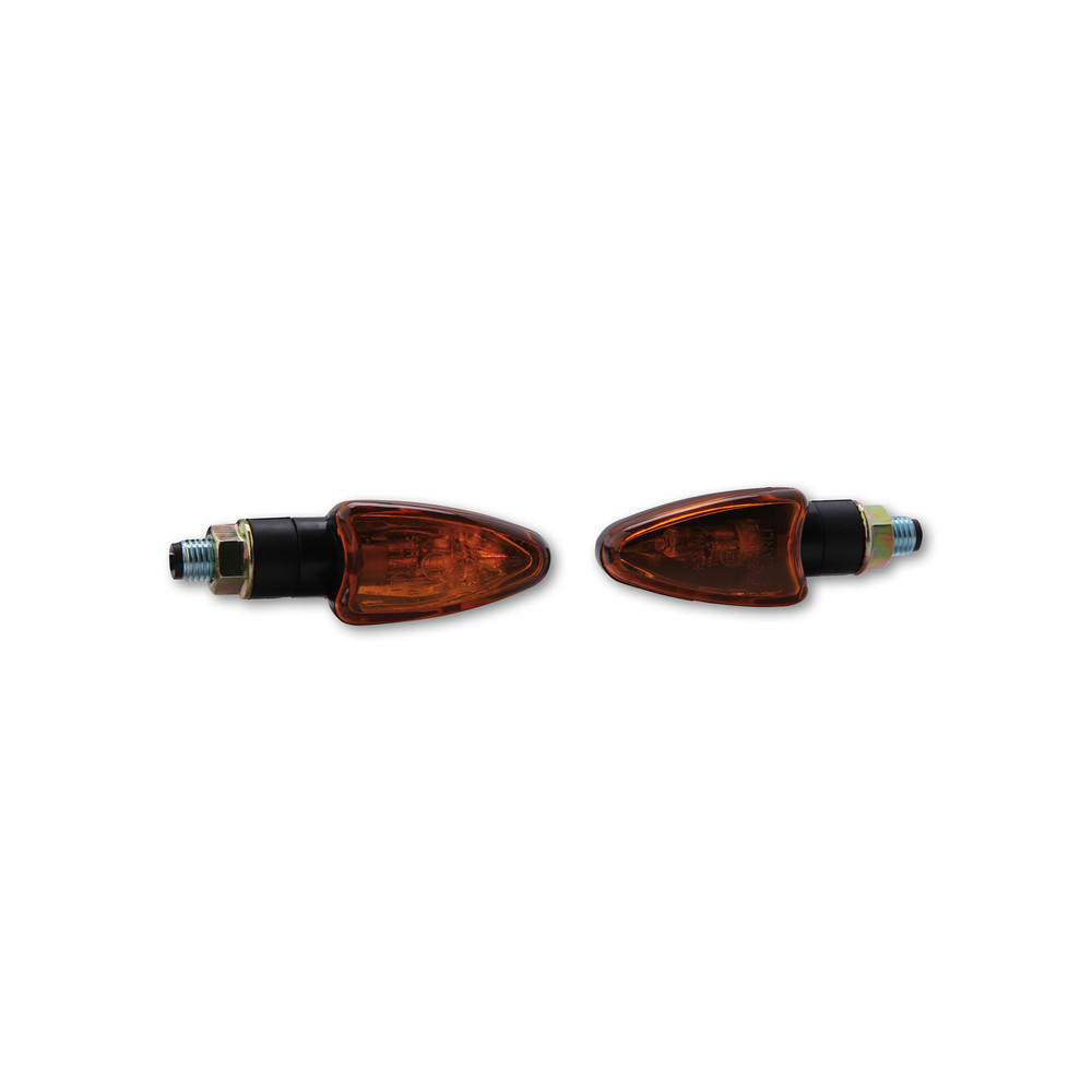 Clignotant HIGHSIDER smart Arrow Mini homologué - verre orange - la paire